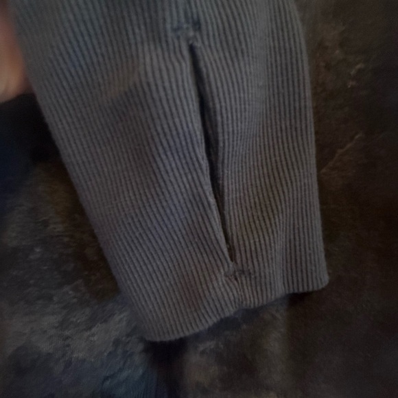 Danskin-Women’s Double-Collar-Full-Zip-Hooded gray Jacket Marble Print Large - Picture 6 of 11